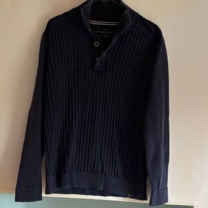 Weatherproof Men's Dark Blue Zip Up Sweater